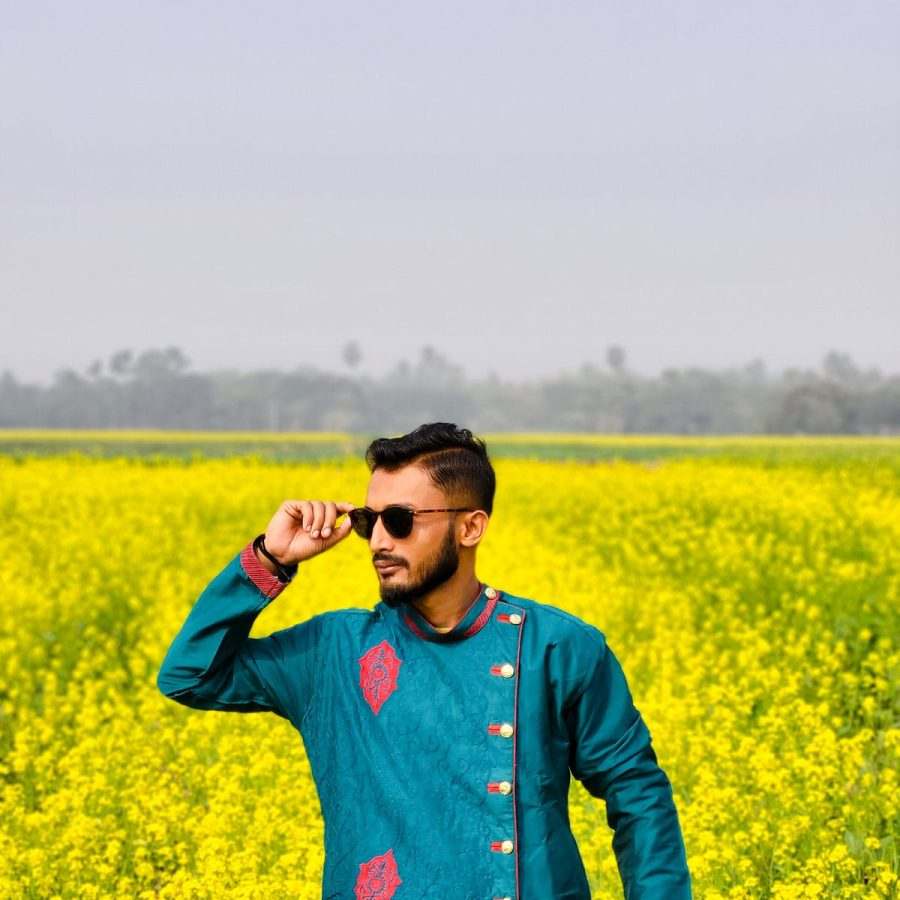 Plum Silk Panjabi