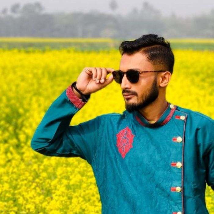 Teal Floral Eid Panjabi detail 2